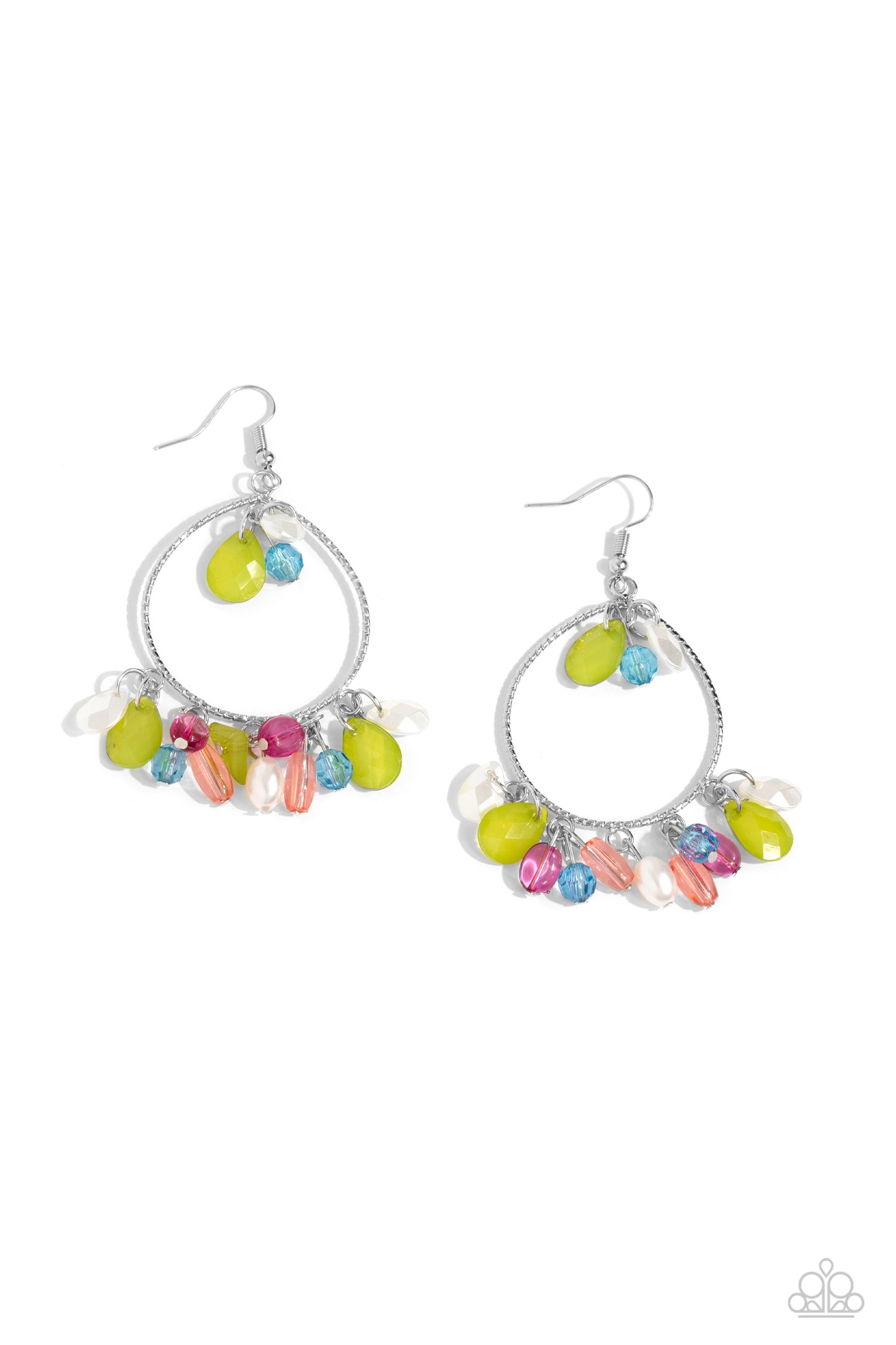Paparazzi Elite Expression - Multi Green Earrings