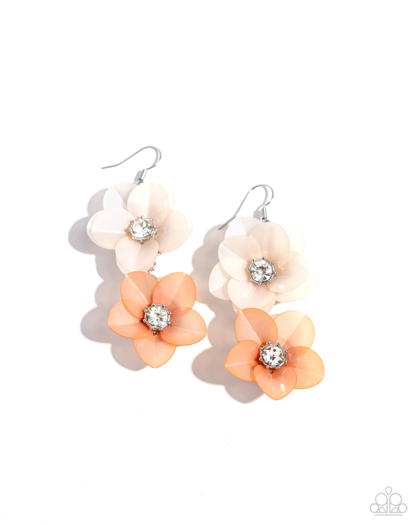 Paparazzi Fairy Tale Florals - Orange Peach Earrings