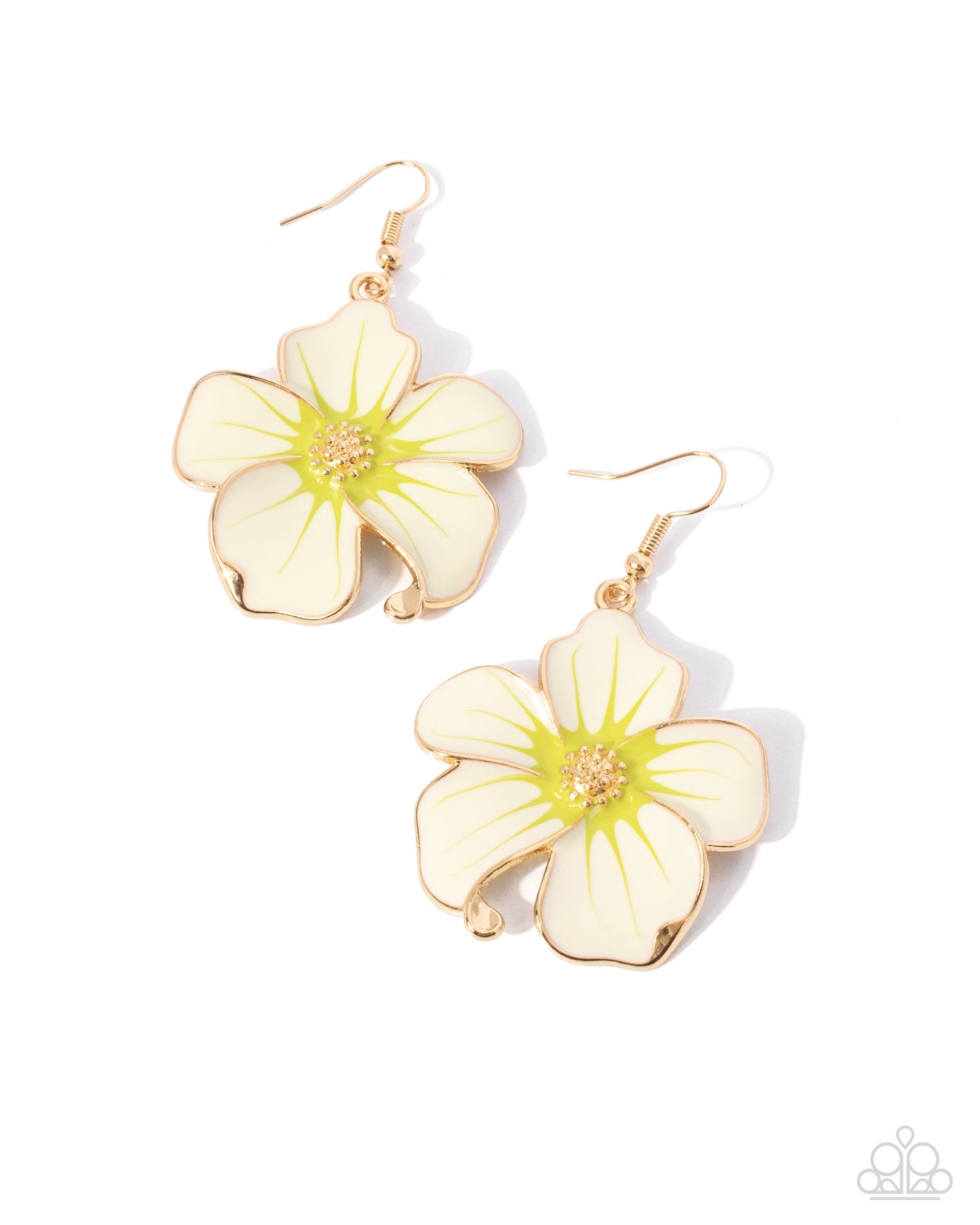 Paparazzi Floral Flavor - Gold Yellow Earrings