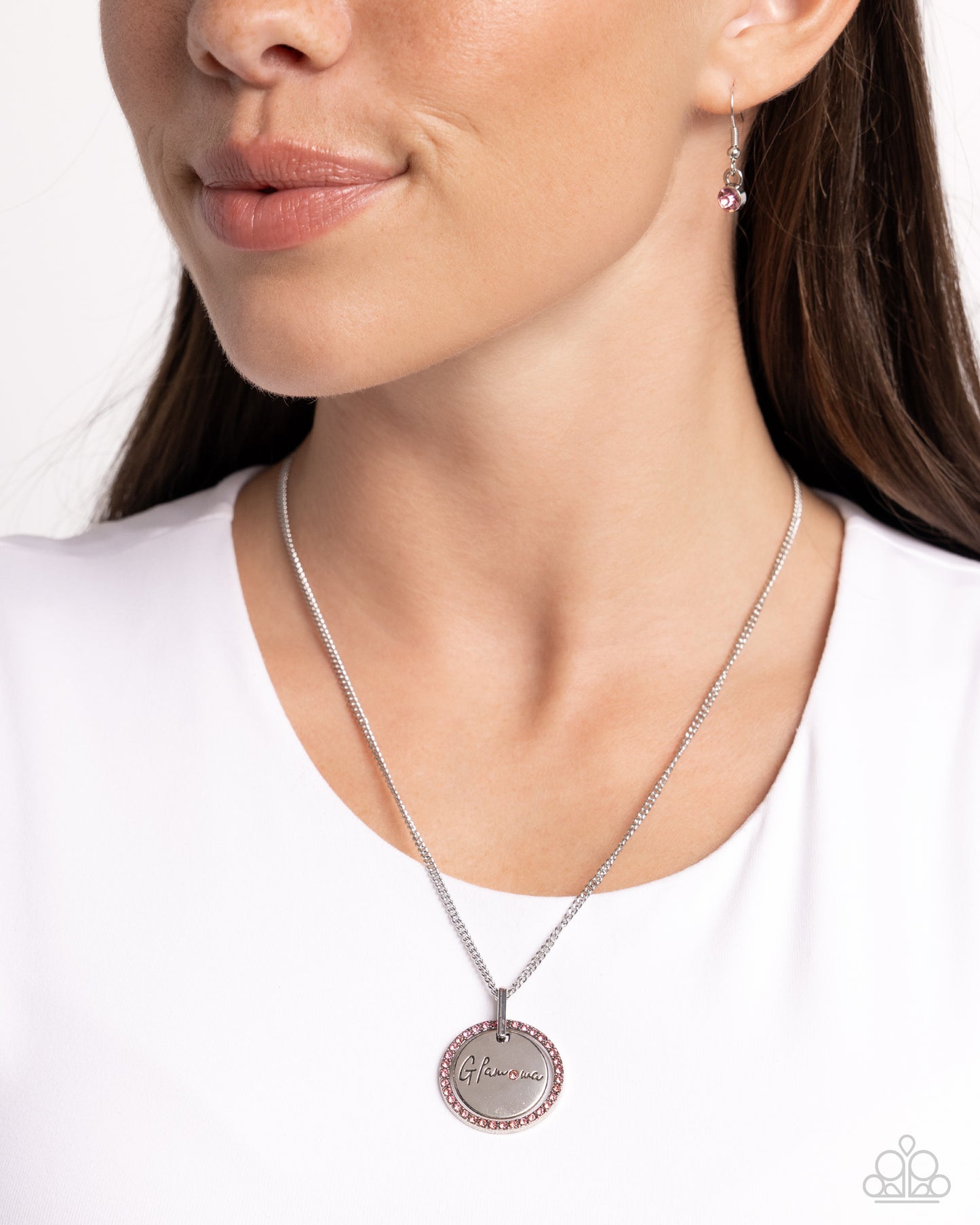 Paparazzi Glam-ma Glamorous - Pink Grandma Necklace