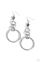 Paparazzi Glitzy Gesture - Silver Earrings