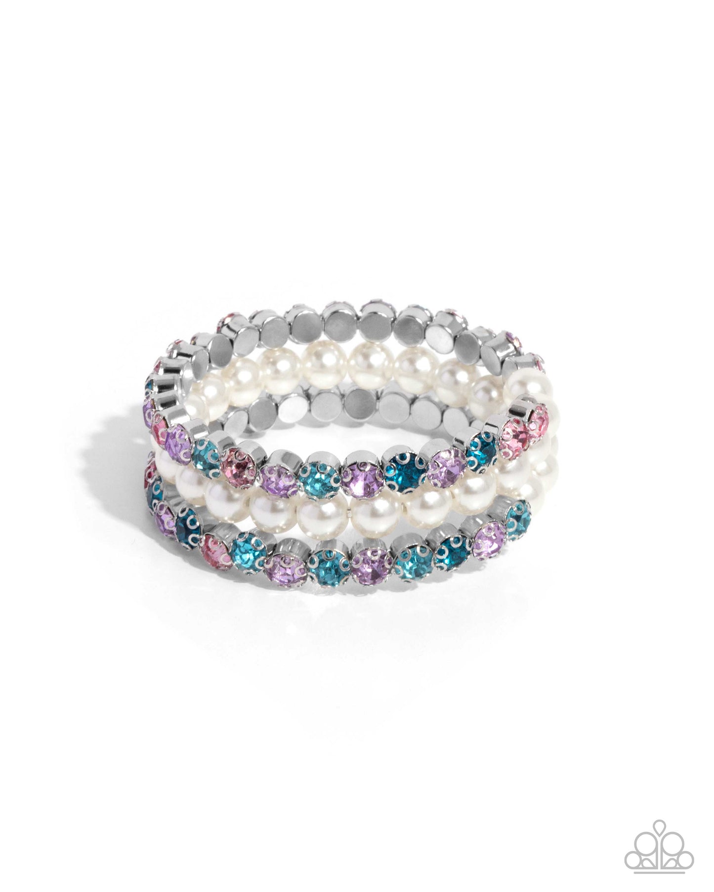 Paparazzi Grandiose Glitz - Multi Coil Bracelet