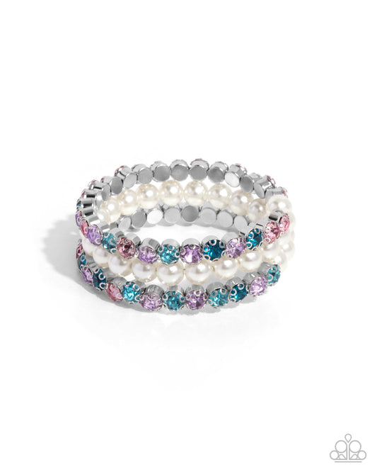 Paparazzi Grandiose Glitz - Multi Coil Bracelet