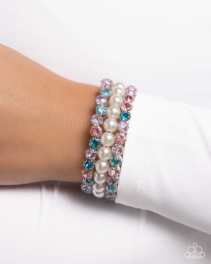Paparazzi Grandiose Glitz - Multi Coil Bracelet
