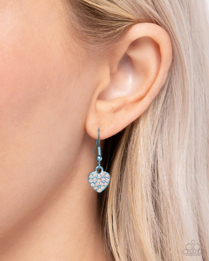 Paparazzi Homecoming Hearts - Blue Necklace