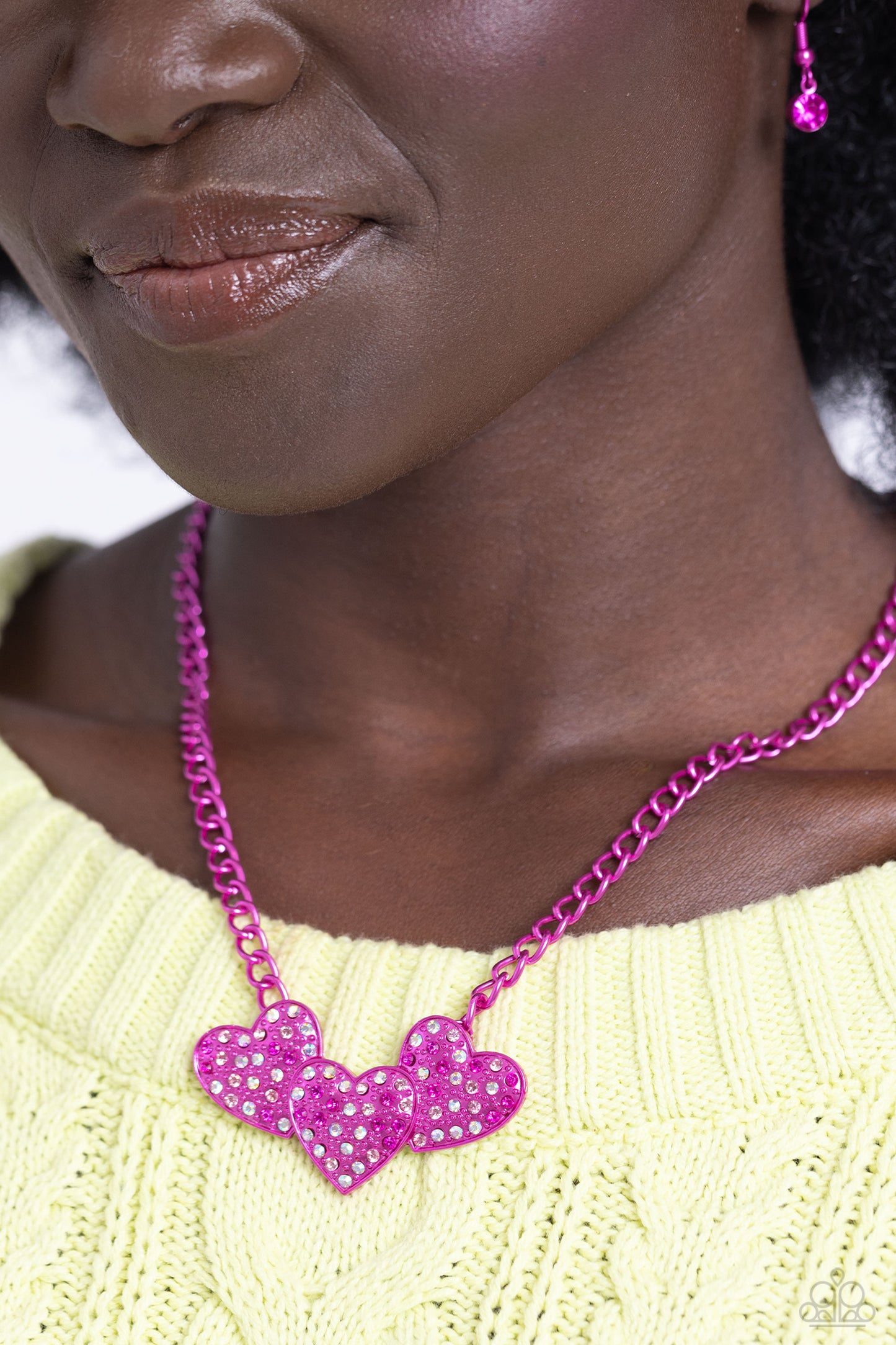 Paparazzi Low-Key Lovestruck - Pink Necklace