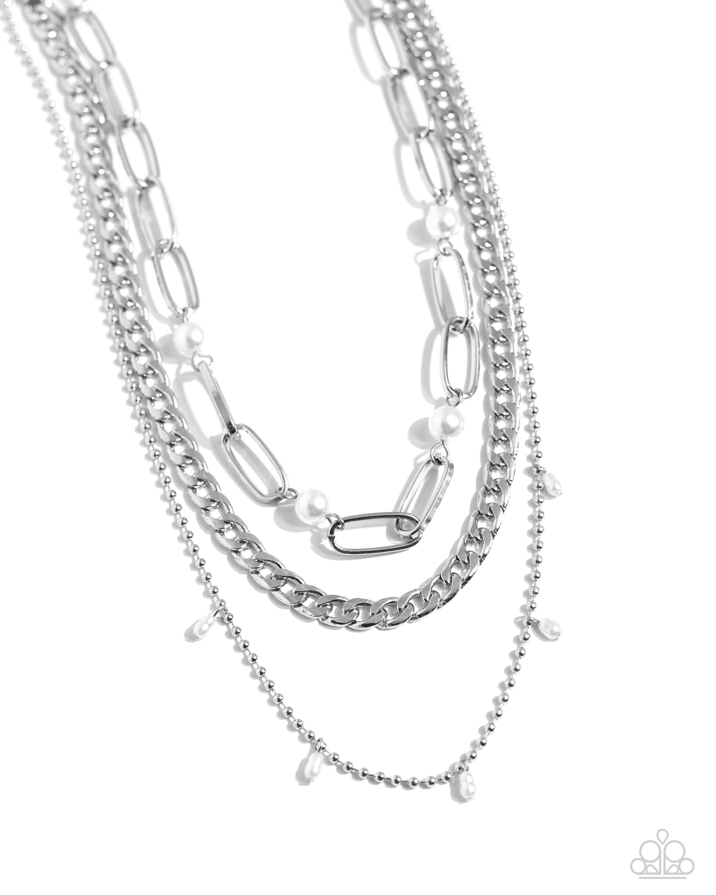 Paparazzi Presidential Passion - White Necklace