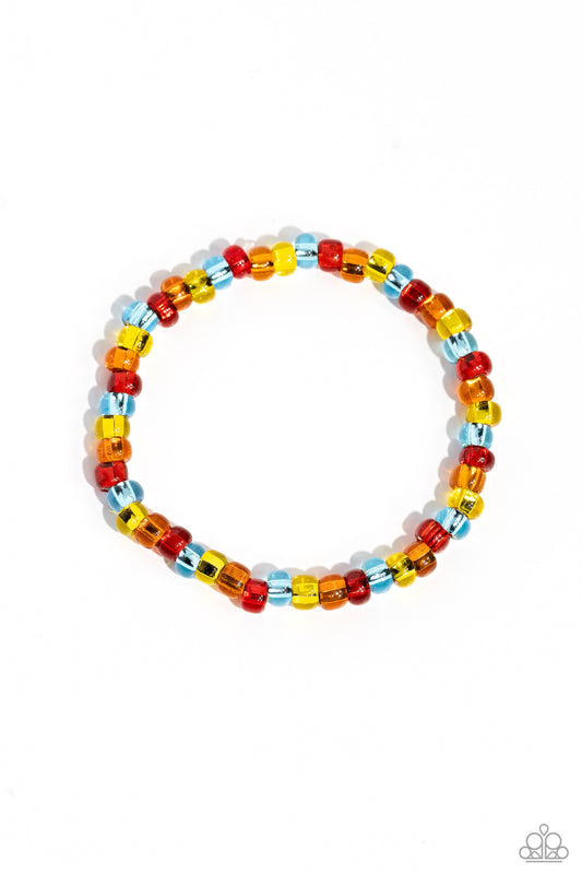 Paparazzi GLASS is in Session - Red Multi Bracelet