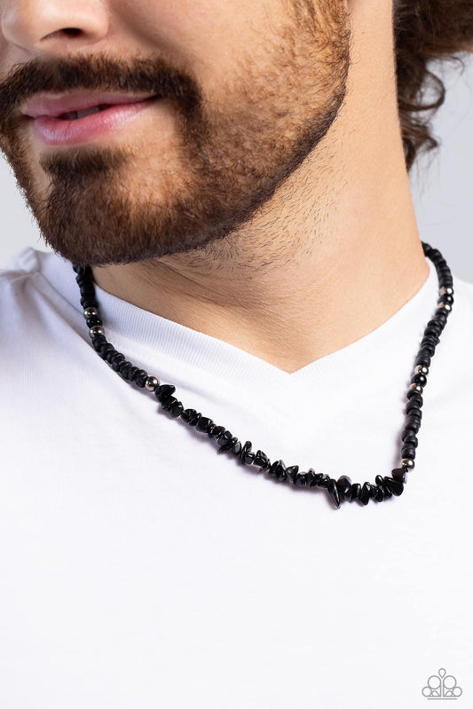 Paparazzi Wild Woodcutter - Black Urban Necklace