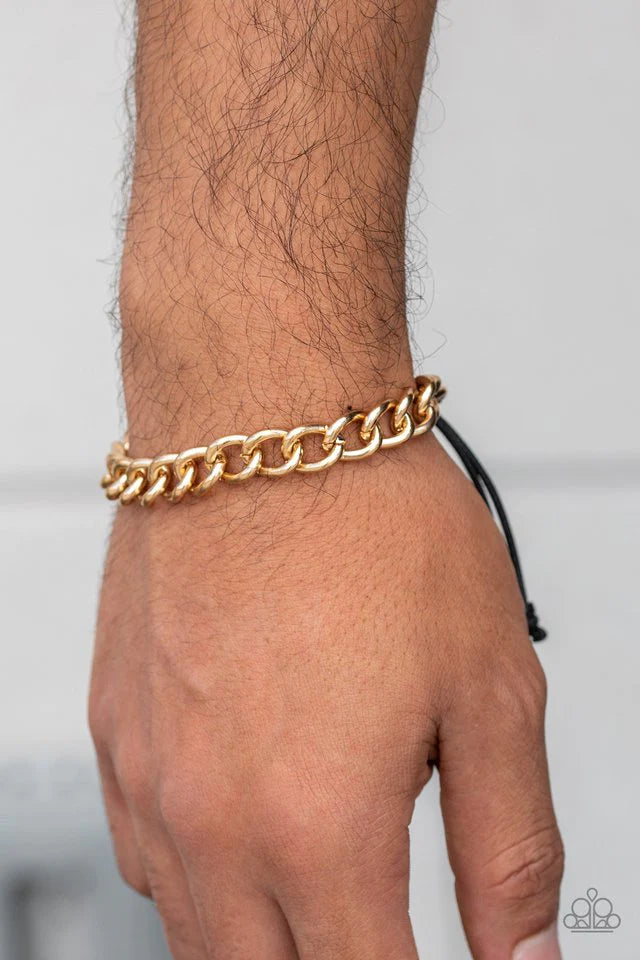 Paparazzi Sideline - Gold Urban Bracelet