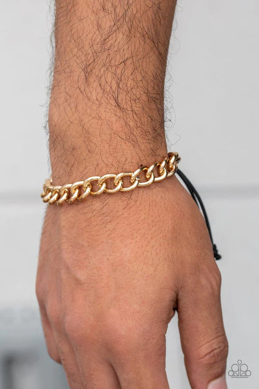 Paparazzi Sideline - Gold Urban Bracelet