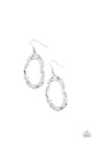 Paparazzi ARTIFACT Checker - Silver Earrings