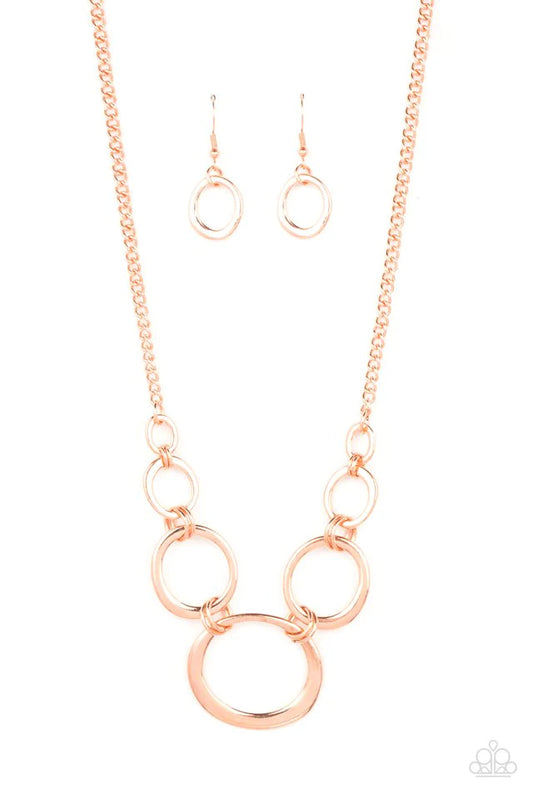 Paparazzi Short Circuit - Copper Necklace