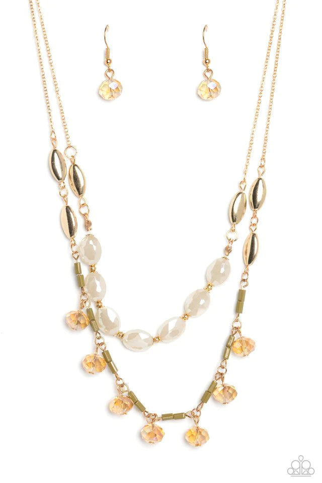 Paparazzi Sheen Season - Gold Necklace