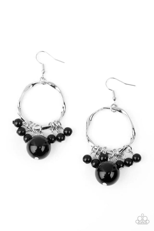 Paparazzi Delectably Diva - Black Earrings