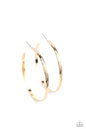 Paparazzi Reporting for Duty - Gold Earrings