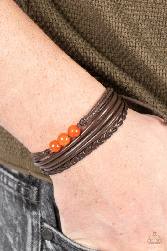 Paparazzi Rest Easy - Orange Bracelet