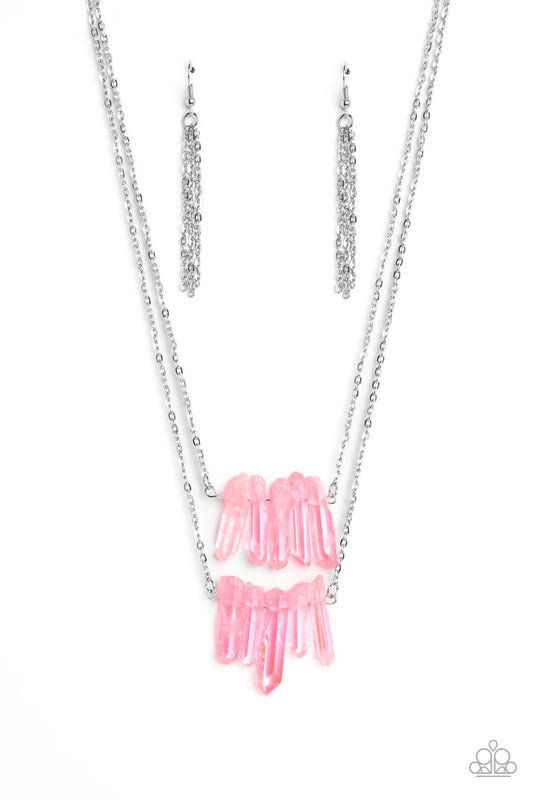 Paparazzi Crystal Catwalk - Pink Necklace