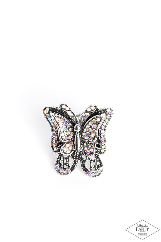 Paparazzi Free To Fly - Multi Iridescent Ring
