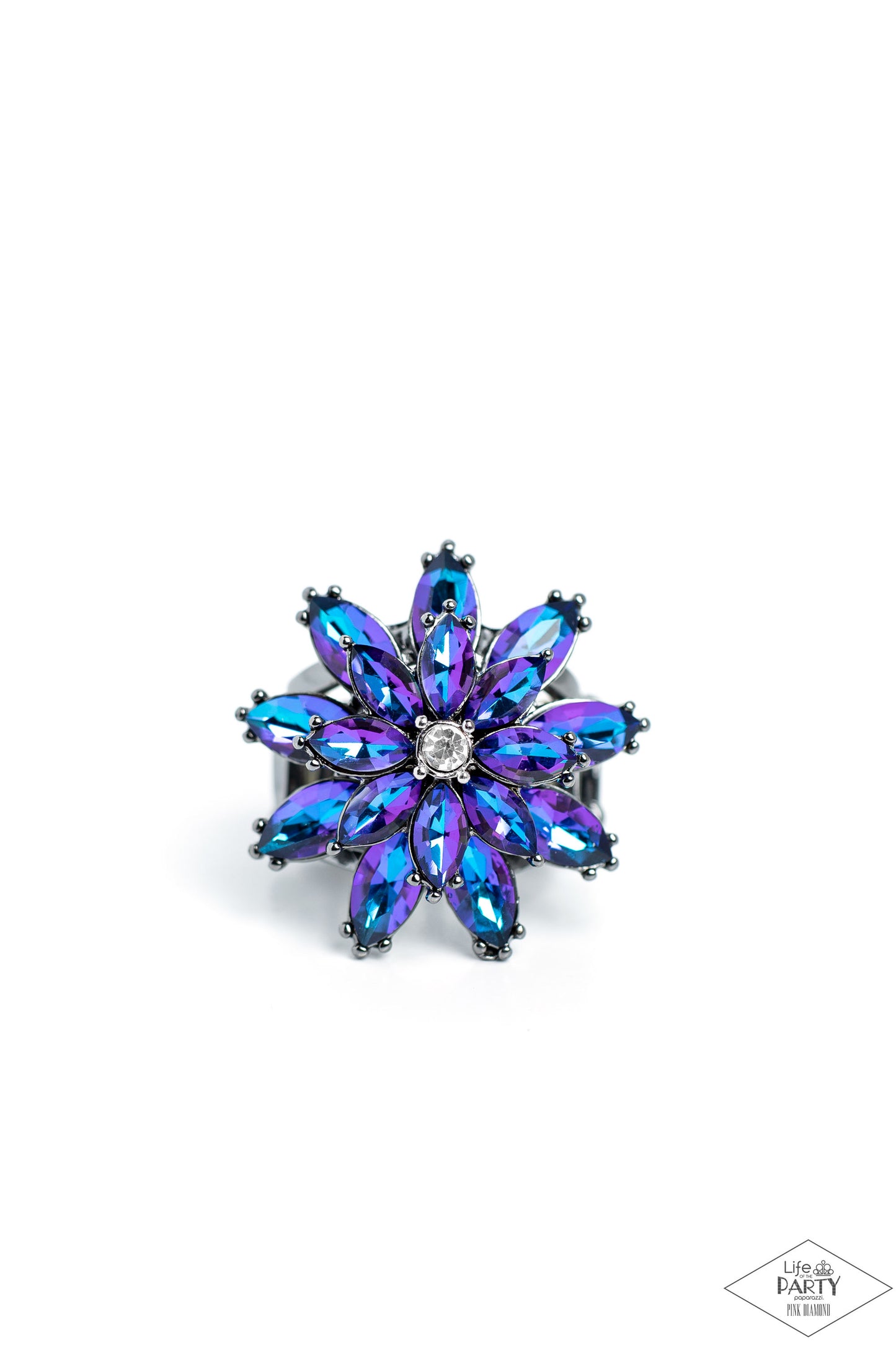 Paparazzi Am I GLEAMing? - Multi Blue Ring