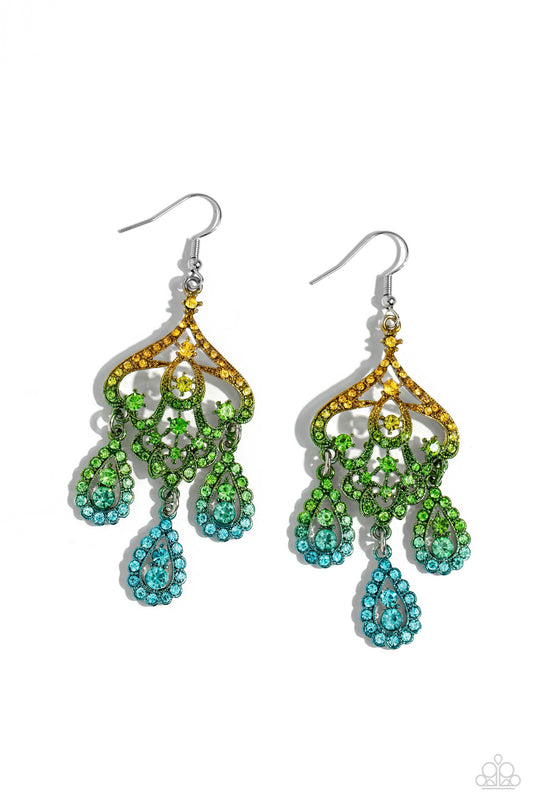 Paparazzi Chandelier Command - Multi Earrings