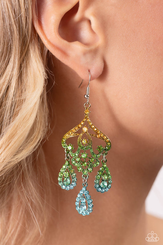 Paparazzi Chandelier Command - Multi Earrings