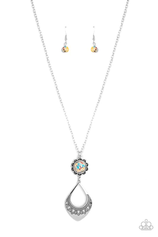 Paparazzi Stone TOLL - Yellow Multi Necklace
