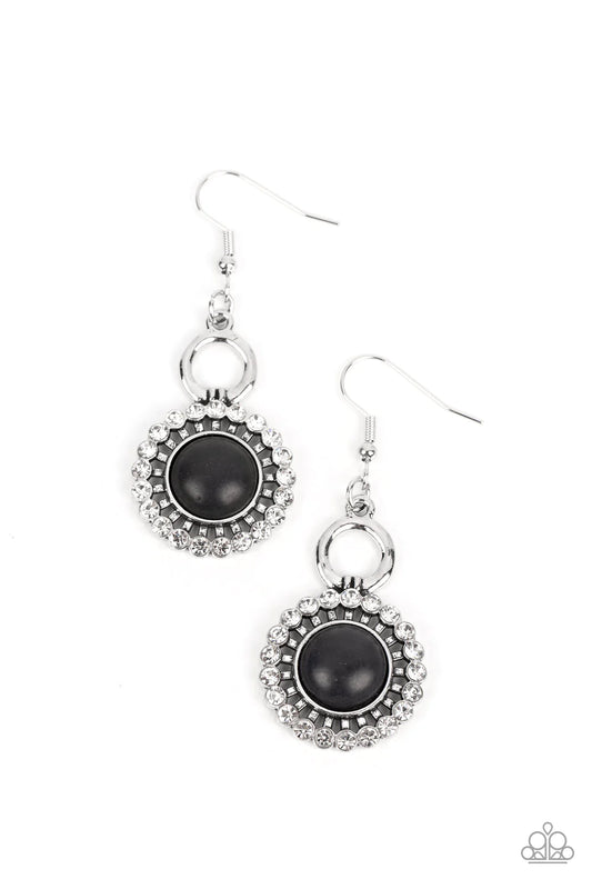 Paparazzi Mojave Mogul - Black Earrings