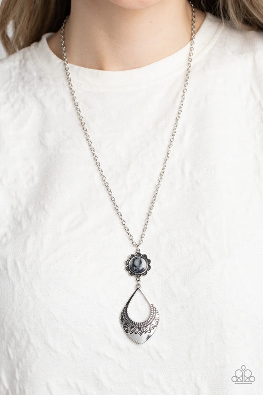 Paparazzi Stone TOLL - Black Necklace