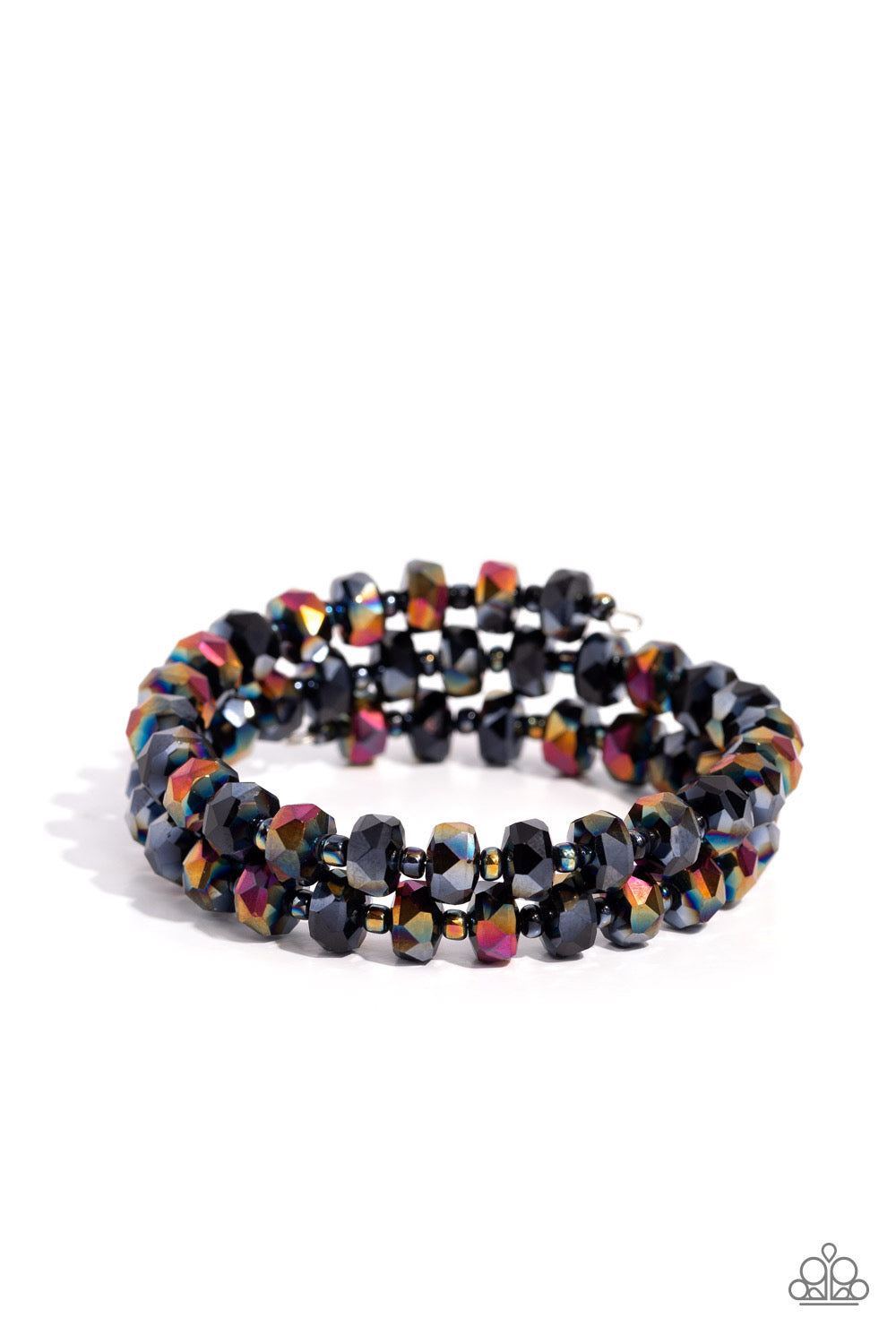 Paparazzi Seriously Stellar - Black Oil Spill Bracelet