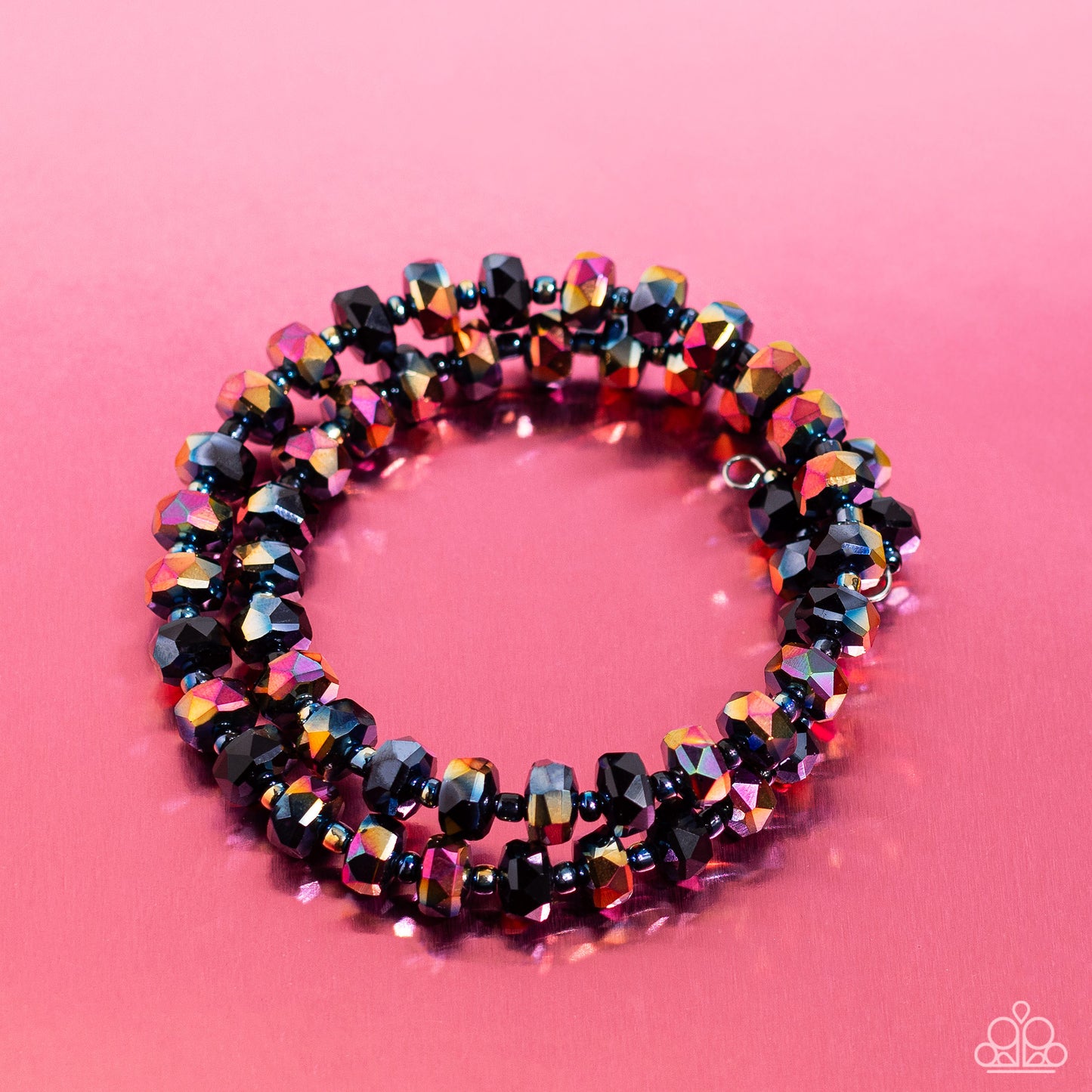 Paparazzi Seriously Stellar - Black Oil Spill Bracelet