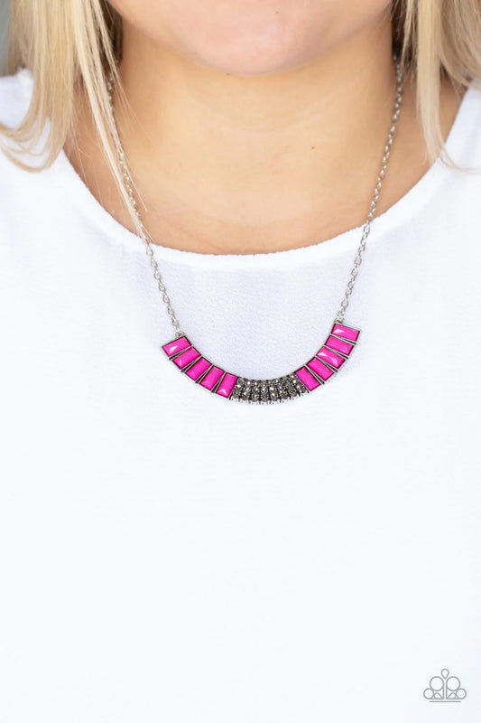 Paparazzi Coup de MANE - Pink Necklace