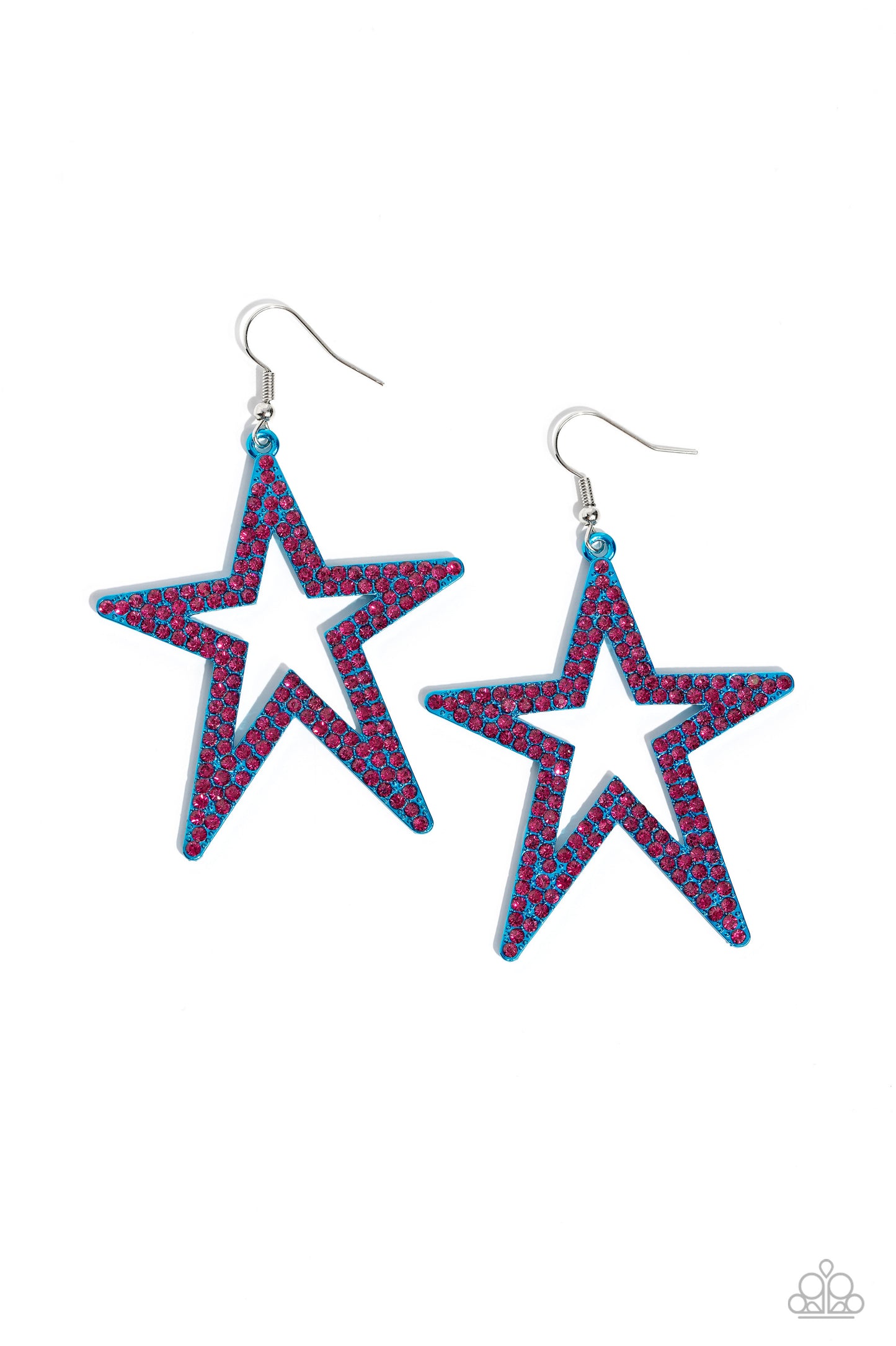 Paparazzi Rockstar Energy - Blue Earrings