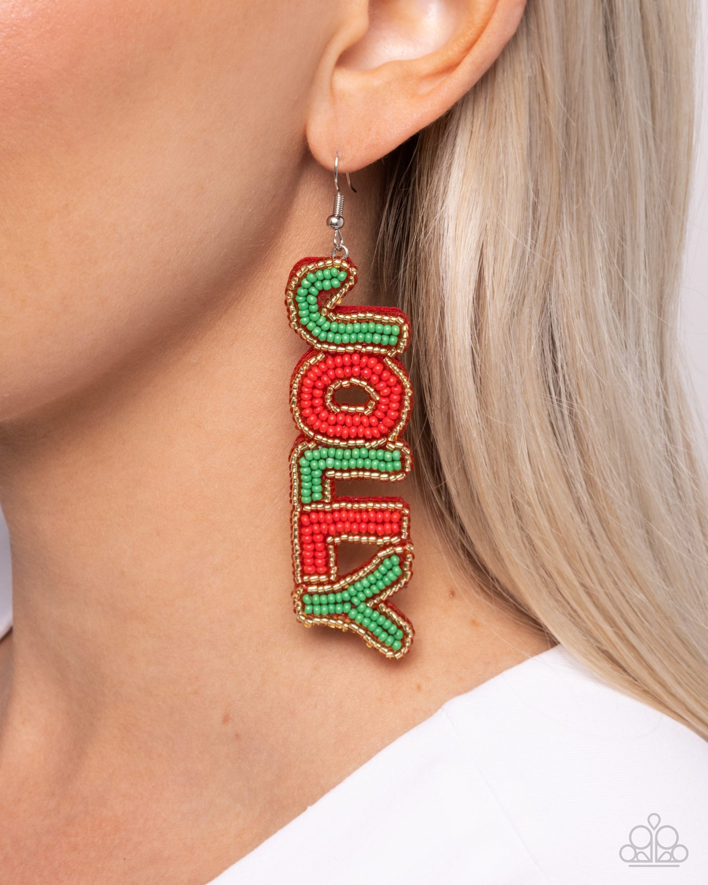 Paparazzi Jolly Holiday - Multi Seed Bead Earrings