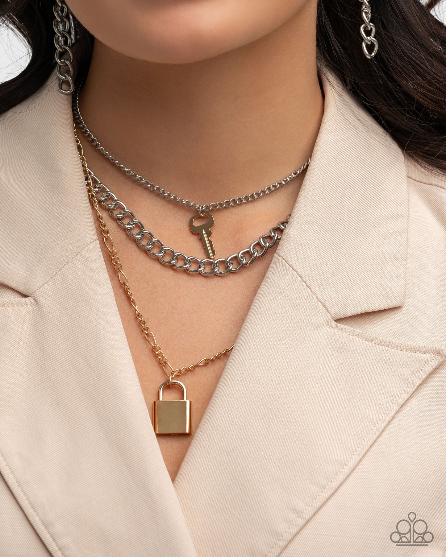 Paparazzi Low Key Layers - Multi Layered Necklace