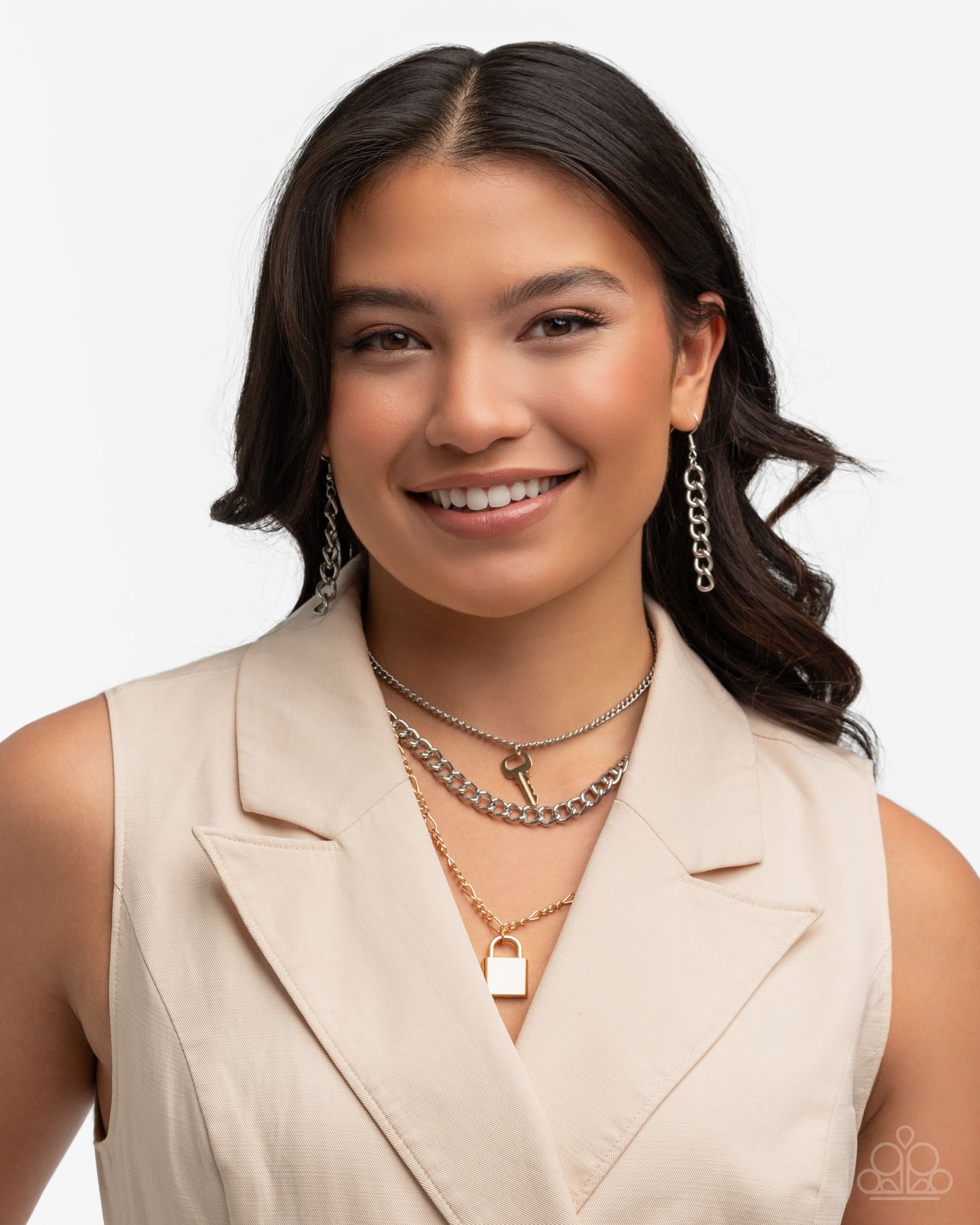 Paparazzi Low Key Layers - Multi Layered Necklace
