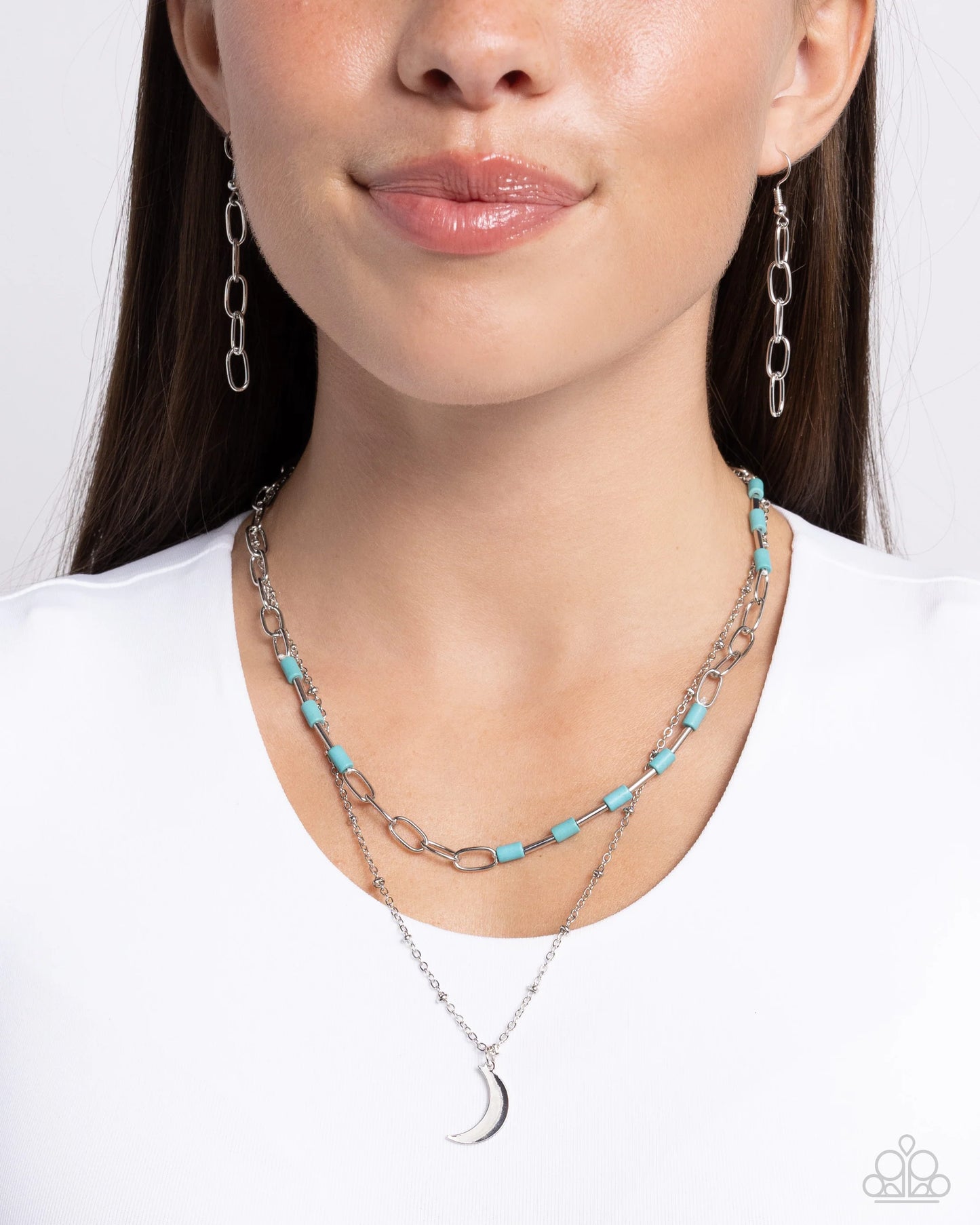 Paparazzi Lunar Lucidity - Blue Moon Necklace