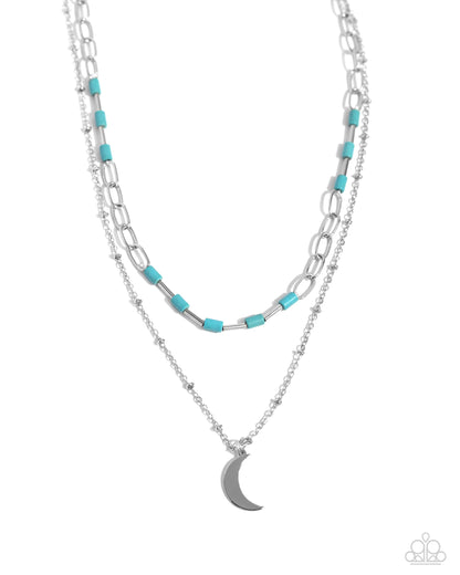 Paparazzi Lunar Lucidity - Blue Moon Necklace