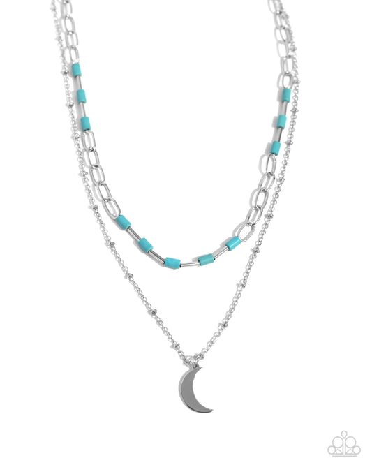 Paparazzi Lunar Lucidity - Blue Moon Necklace
