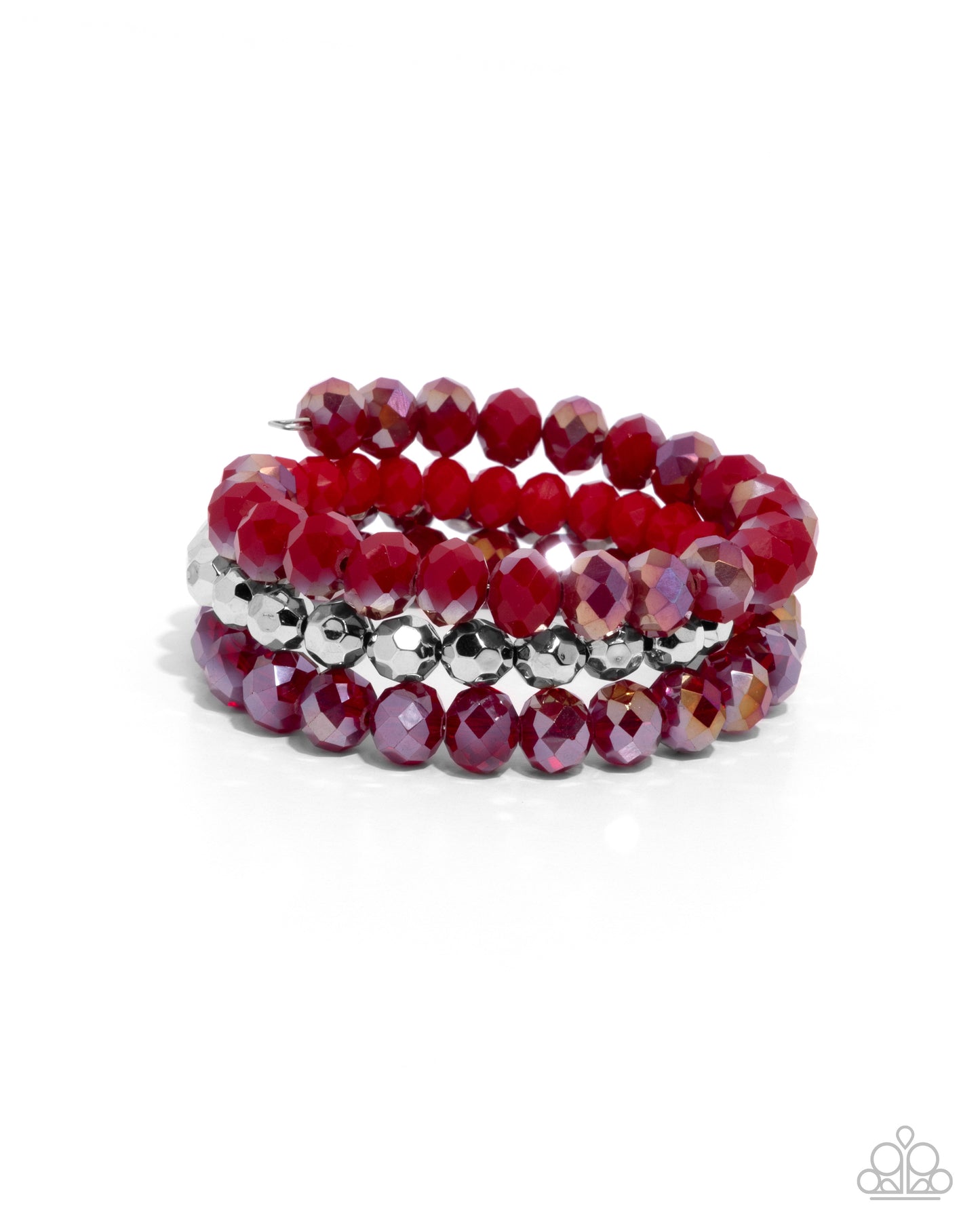 Paparazzi Memorable Makeover - Red Coil Bracelet