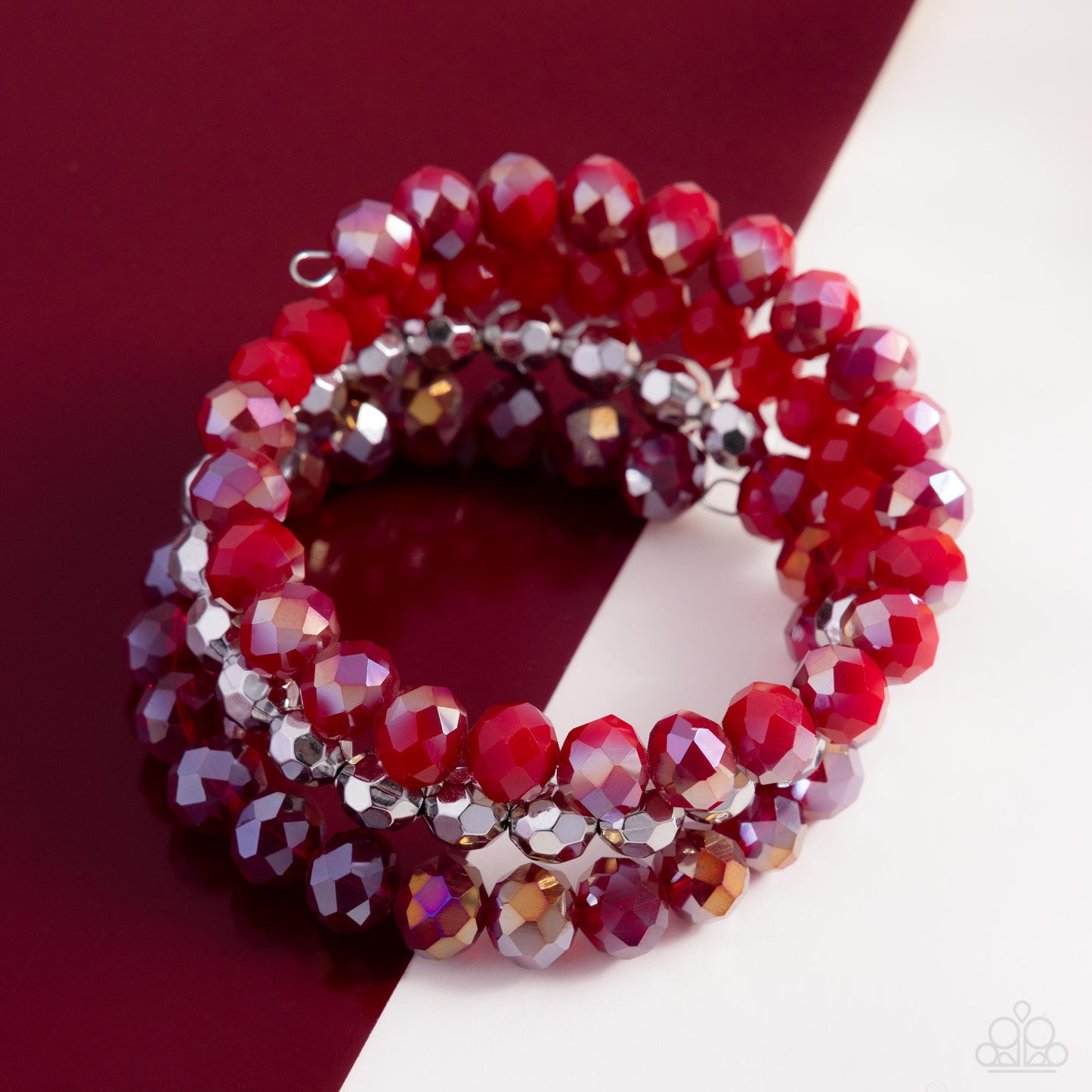 Paparazzi Memorable Makeover - Red Coil Bracelet