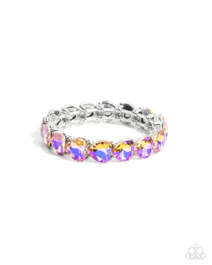 Paparazzi Only One You Love - Multi Heart Bracelet