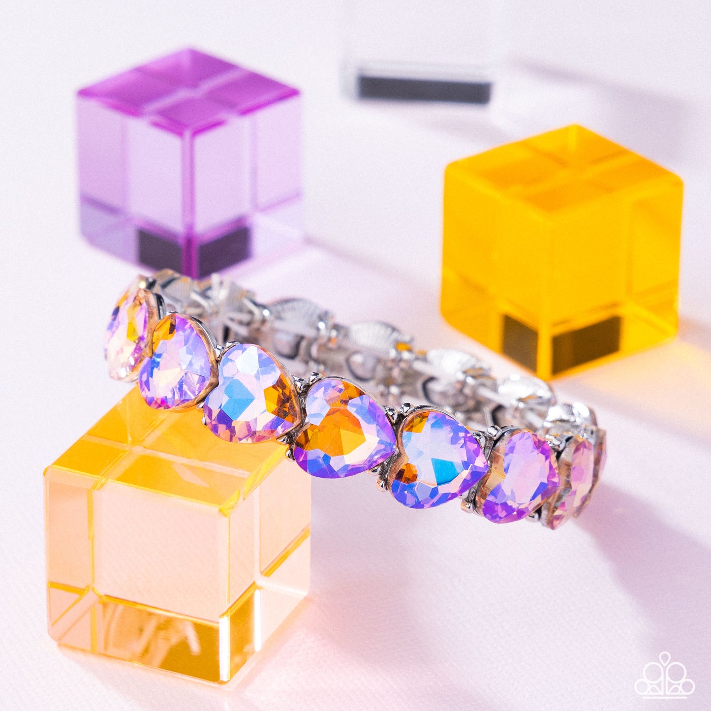Paparazzi Only One You Love - Multi Heart Bracelet