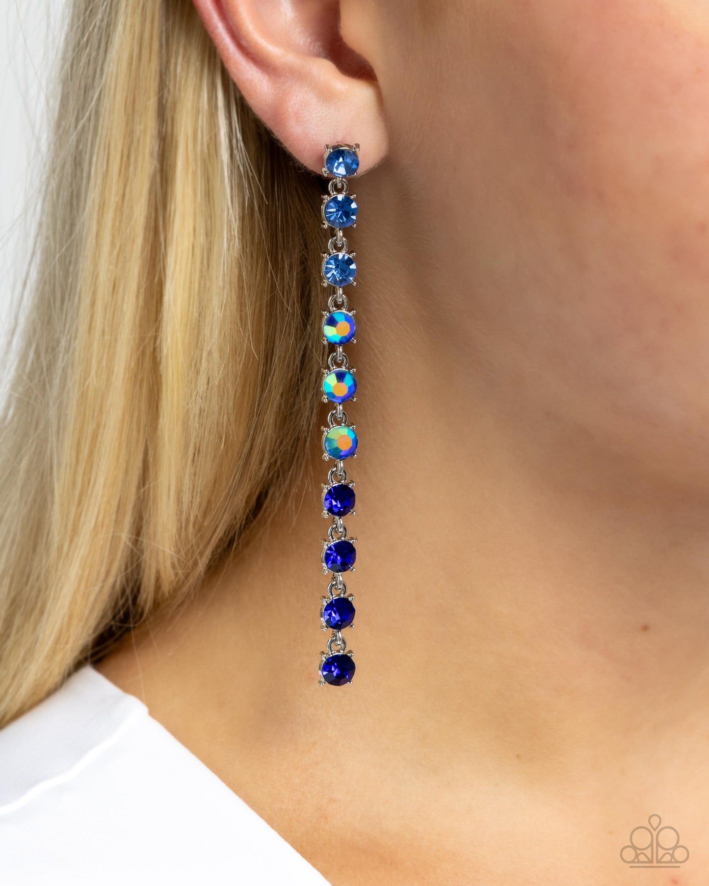 Paparazzi Opulent Ombre - Blue Earrings