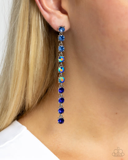 Paparazzi Opulent Ombre - Blue Earrings