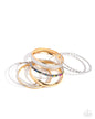 Paparazzi Smoldering Stack - Multi Bangle Bracelet Set