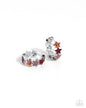 Paparazzi Stellar Surrender - Red Star Hoop Earrings