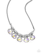 Paparazzi Teardrop Tribute - Yellow Multi Iridescent Necklace