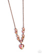 Paparazzi Tender Talent - Copper Heart Necklace