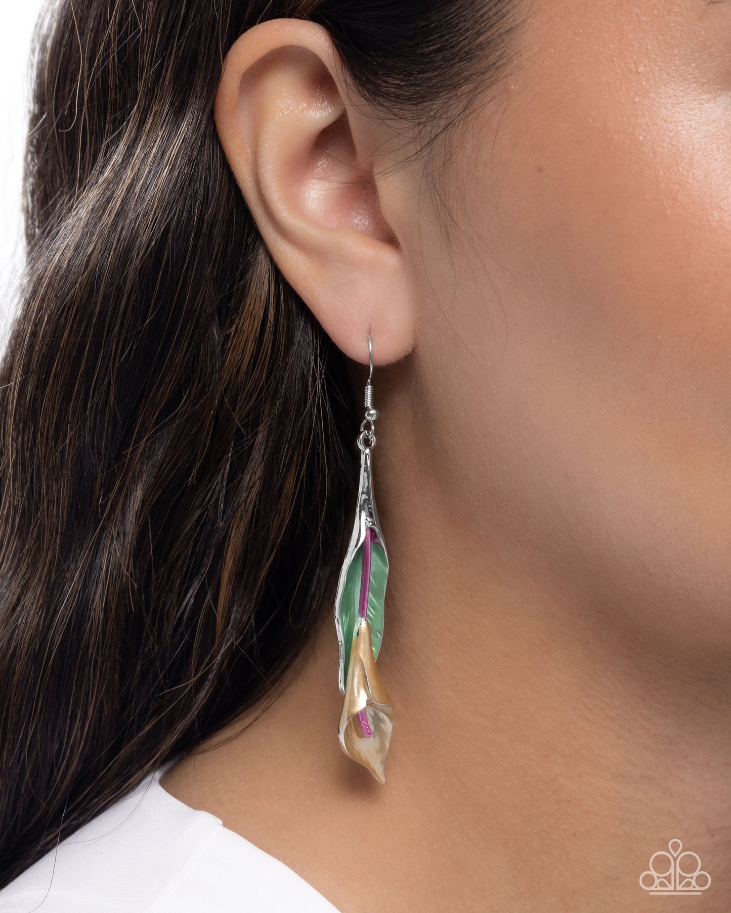 Paparazzi Tulip Tutor - Yellow Flower Earrings